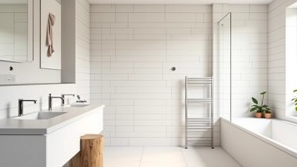 Modern bathroom renovation featuring minimalist design with contemporary fixtures and warm lighting