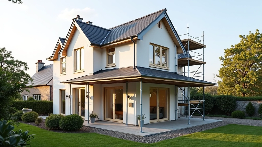 Thermal imaging of Irish home showing heat loss through windows and walls before and after insulation improvements