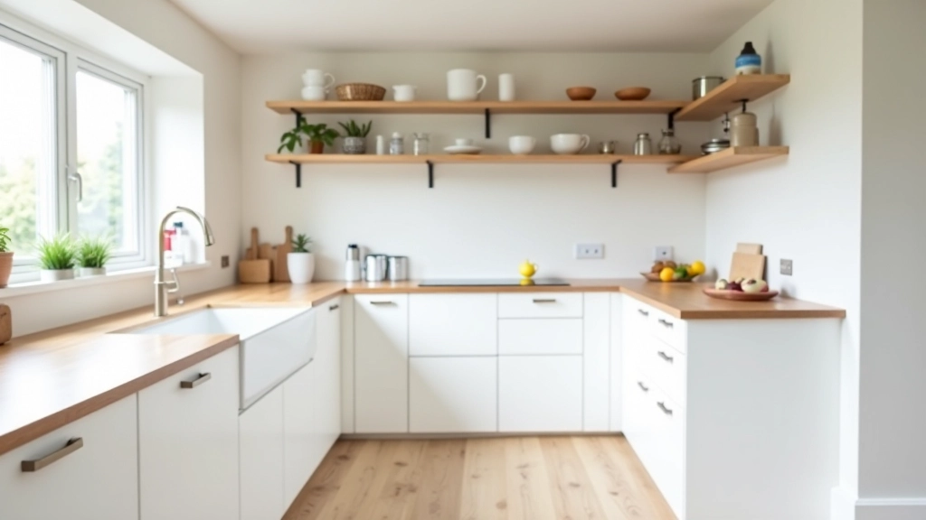 Modern Irish kitchen with Scandinavian minimalism, white cabinetry, and integrated appliances