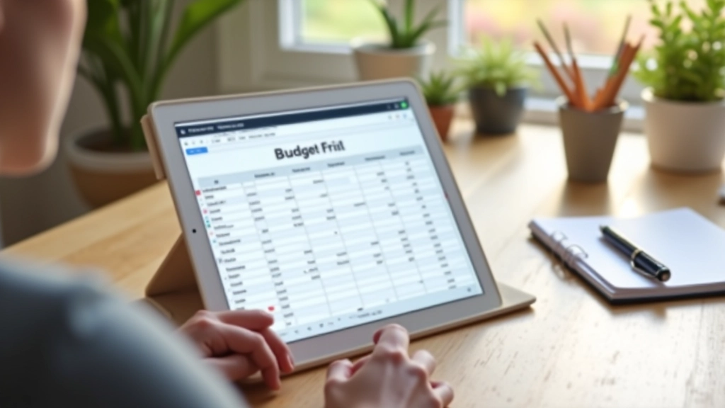 Detailed renovation budget spreadsheet with cost breakdowns for kitchen, bathroom, and energy upgrades